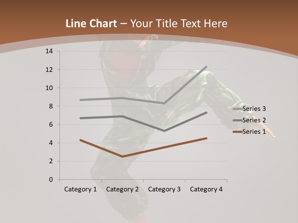 Gymnastic Teenager Jump PowerPoint Template