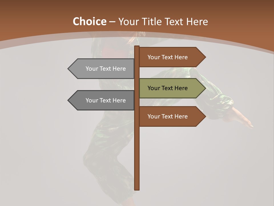 Gymnastic Teenager Jump PowerPoint Template