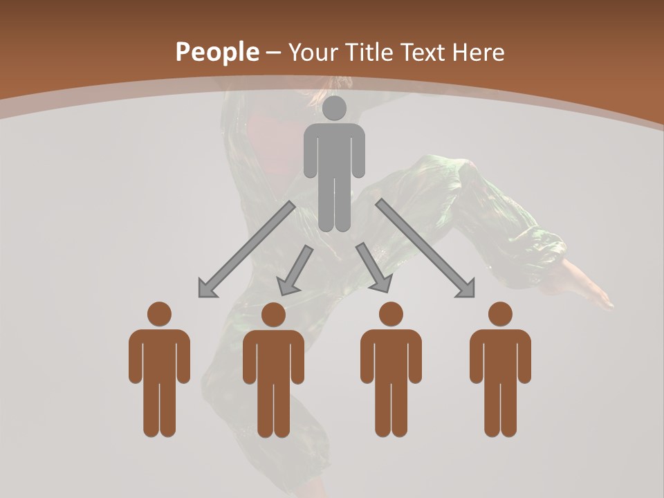 Gymnastic Teenager Jump PowerPoint Template