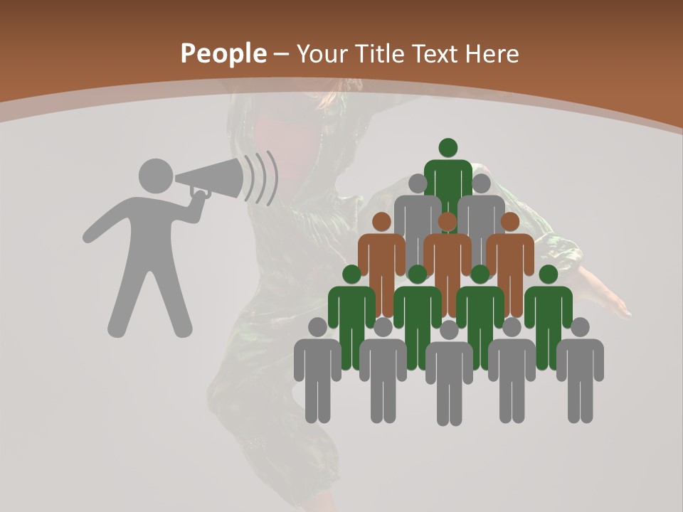 Gymnastic Teenager Jump PowerPoint Template