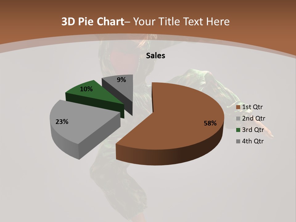 Gymnastic Teenager Jump PowerPoint Template