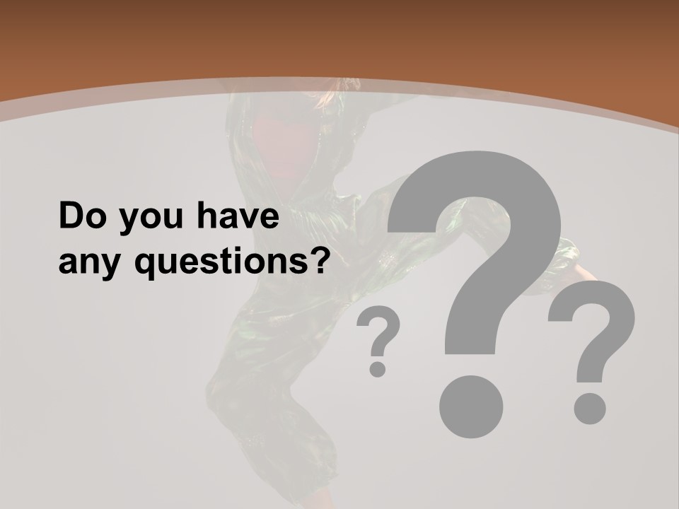 Gymnastic Teenager Jump PowerPoint Template