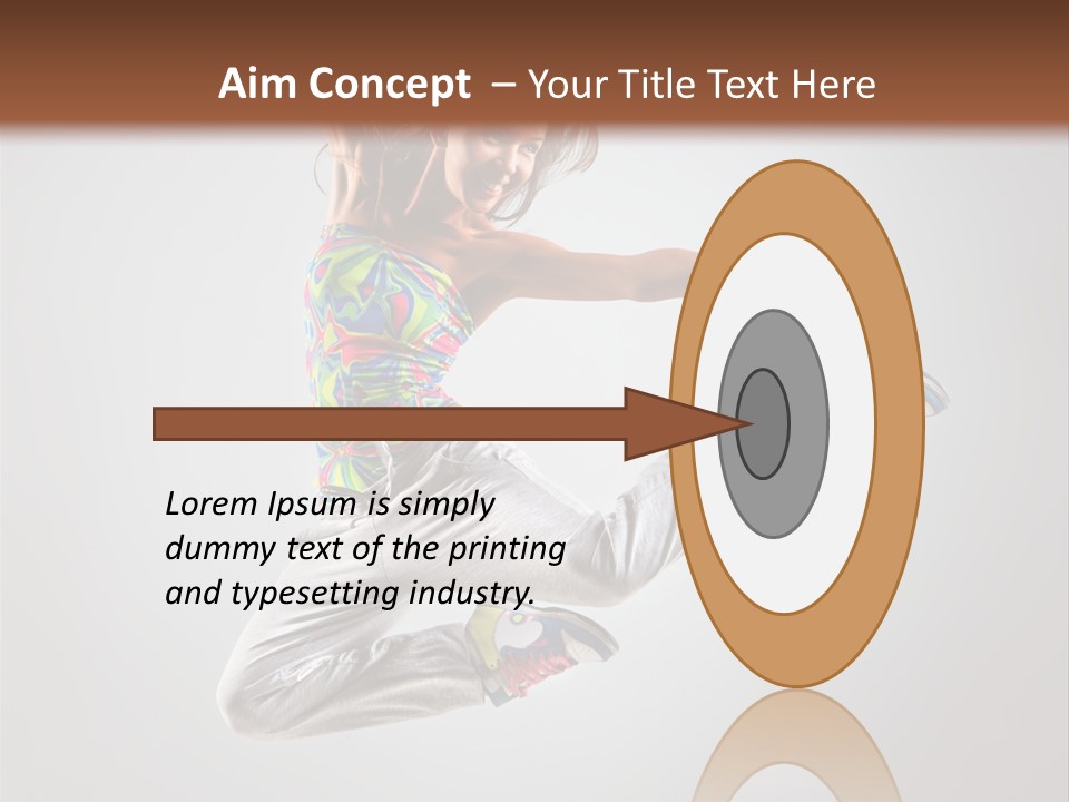 Elegance Stretching Young PowerPoint Template