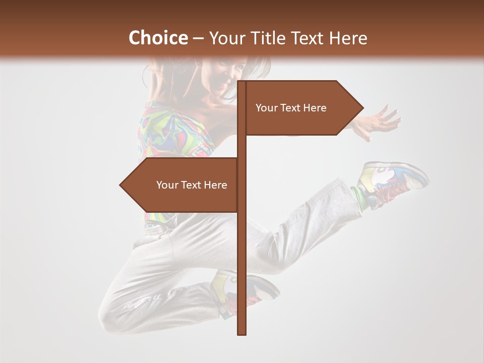Elegance Stretching Young PowerPoint Template