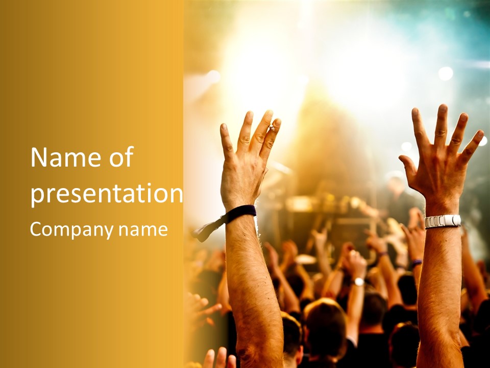 Festival Nightlife Stage PowerPoint Template