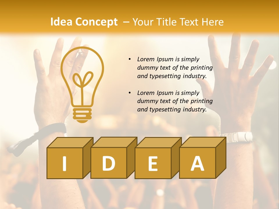 Festival Nightlife Stage PowerPoint Template