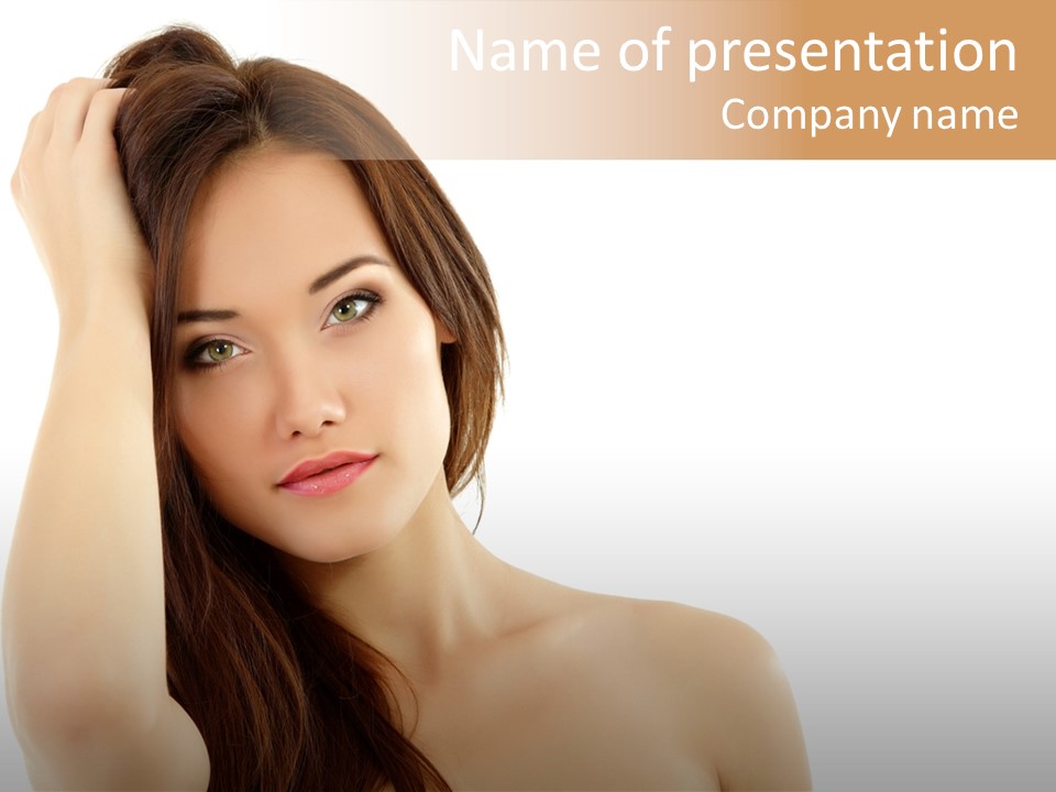 Person White Fresh PowerPoint Template