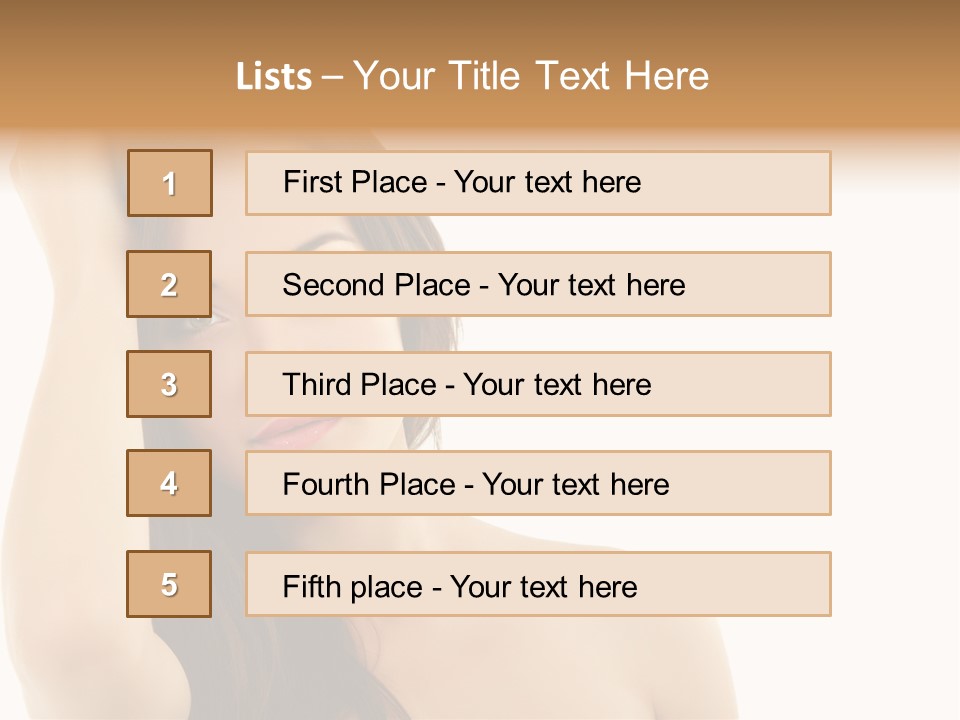 Person White Fresh PowerPoint Template