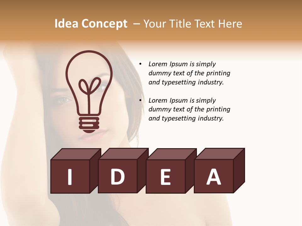 Person White Fresh PowerPoint Template