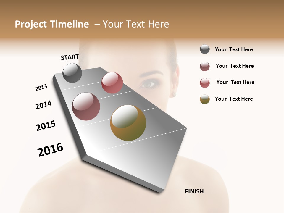 Girl Teen  PowerPoint Template