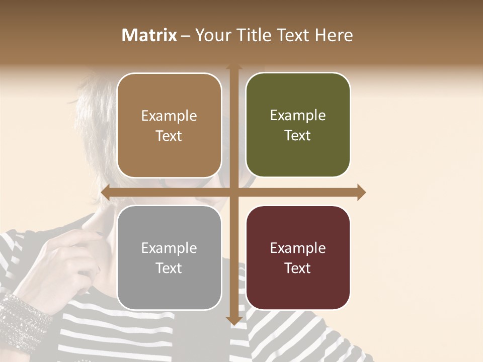 Head Studio Brown PowerPoint Template