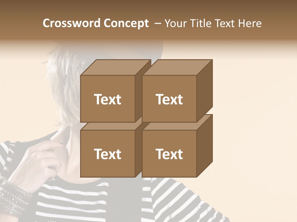Head Studio Brown PowerPoint Template
