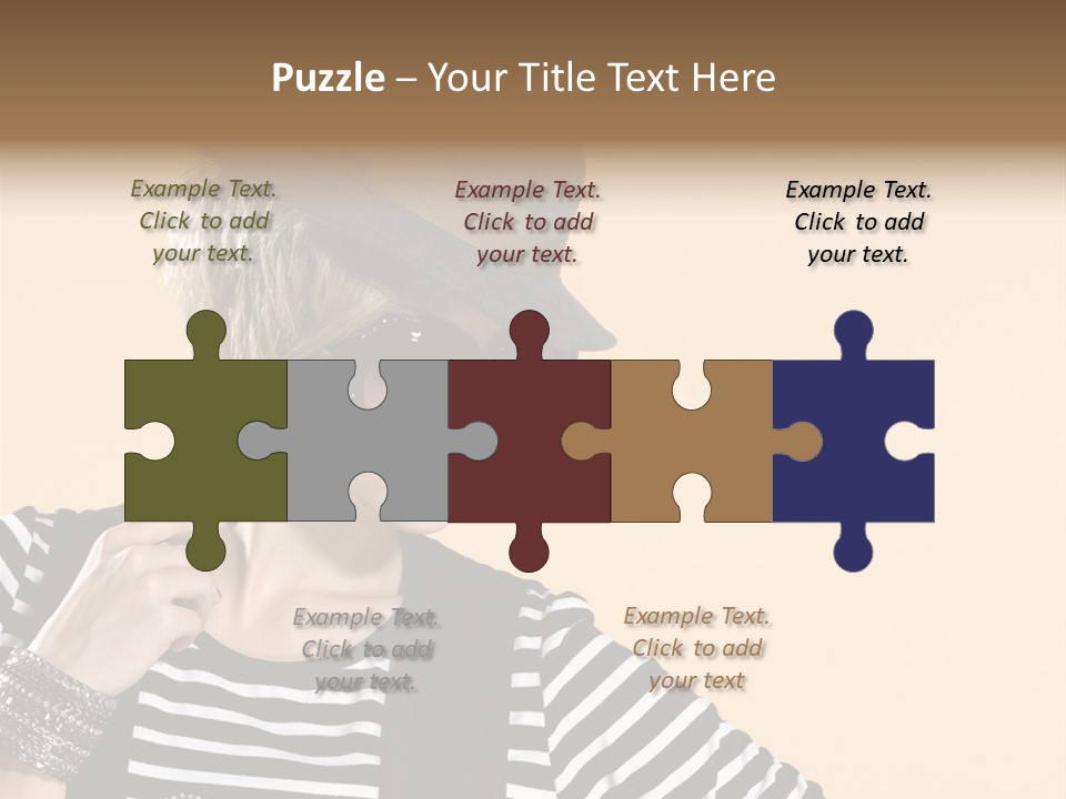 Head Studio Brown PowerPoint Template