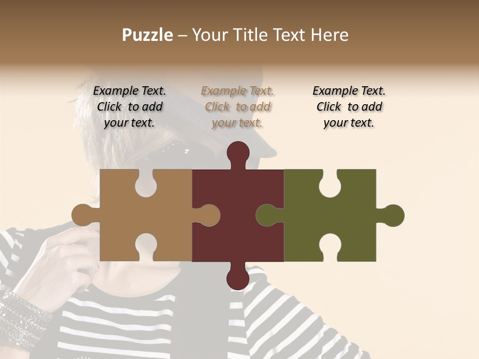 Head Studio Brown PowerPoint Template