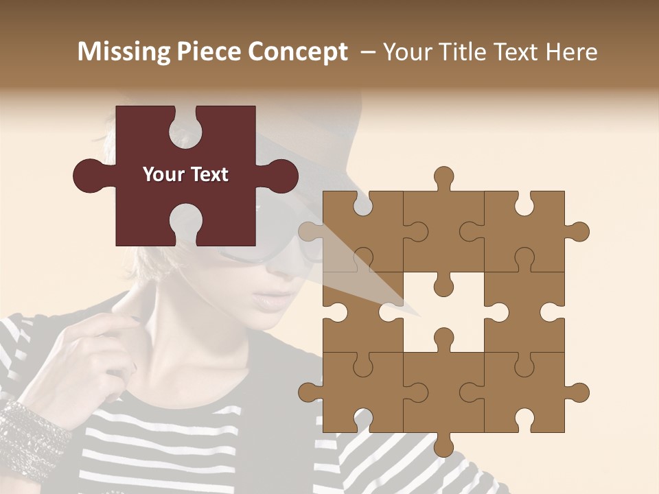 Head Studio Brown PowerPoint Template