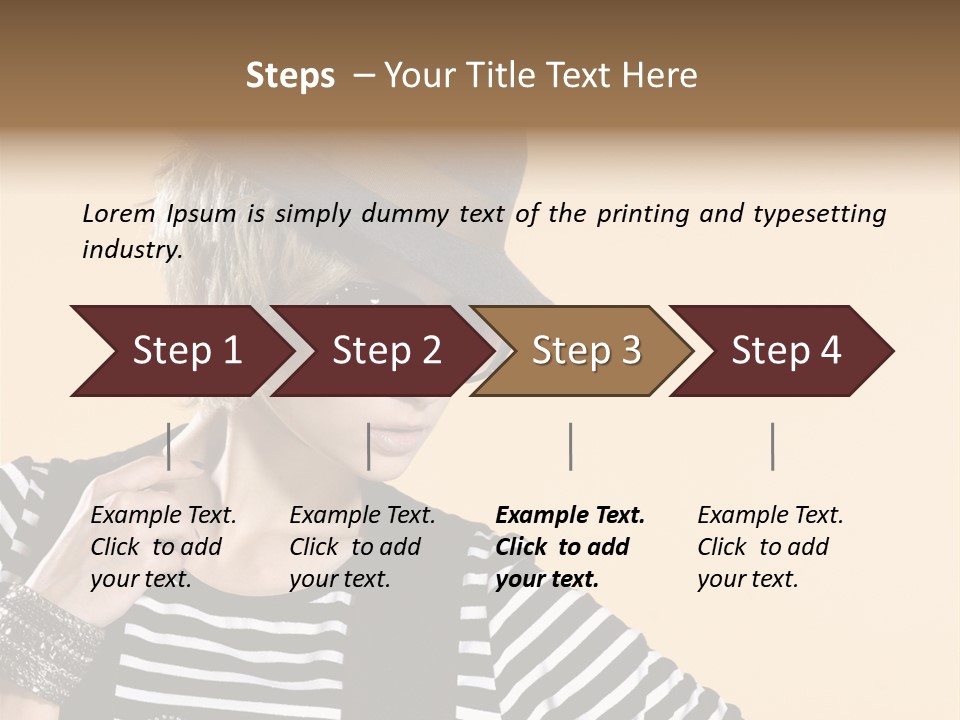 Head Studio Brown PowerPoint Template