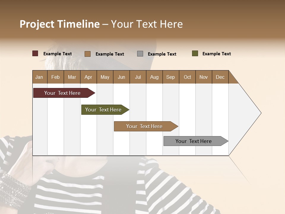 Head Studio Brown PowerPoint Template