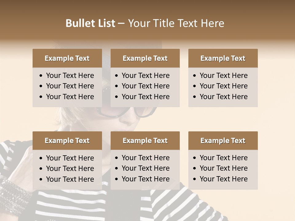 Head Studio Brown PowerPoint Template