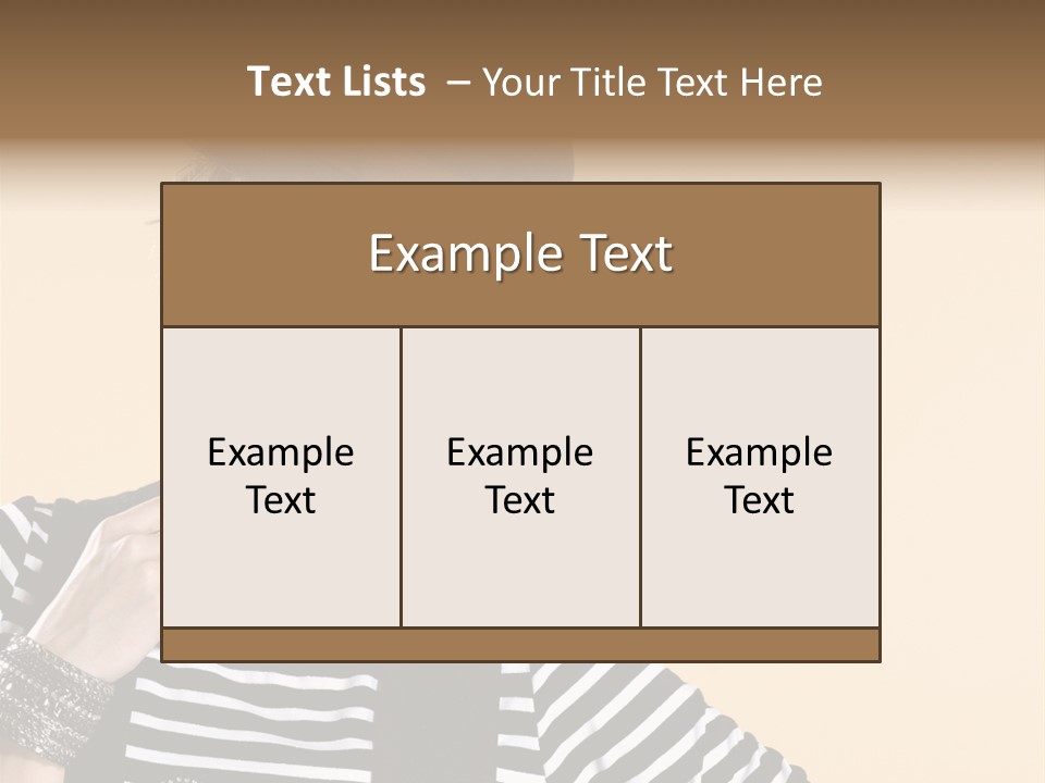 Head Studio Brown PowerPoint Template
