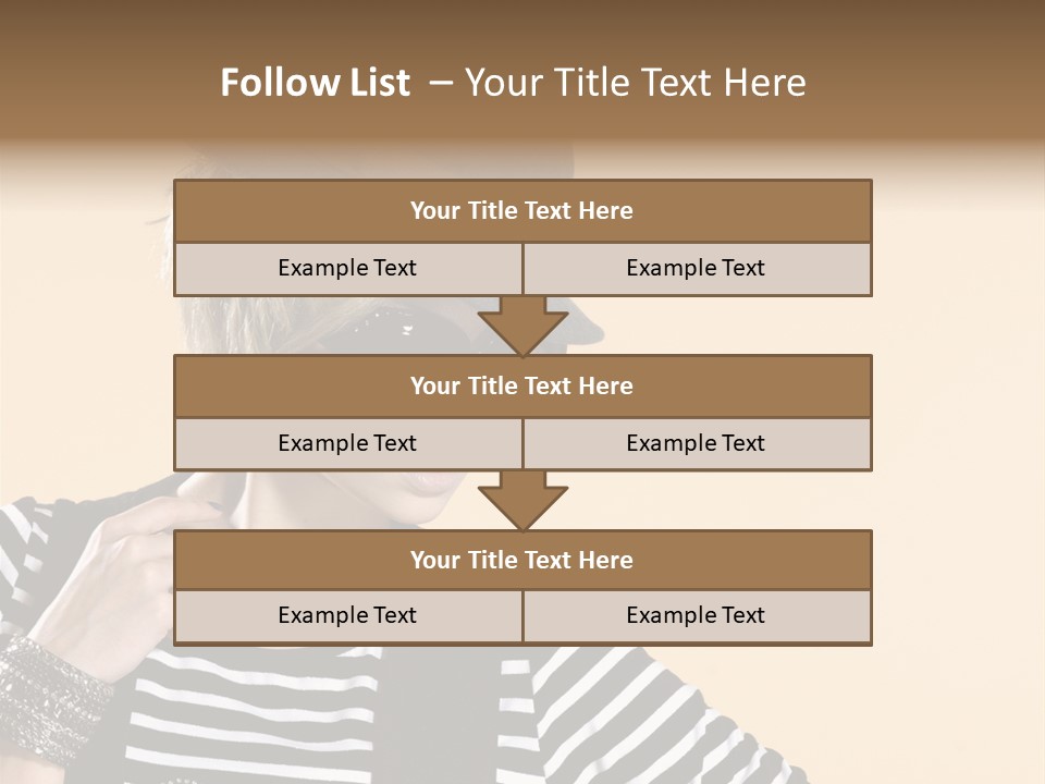 Head Studio Brown PowerPoint Template