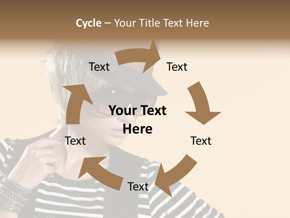 Head Studio Brown PowerPoint Template
