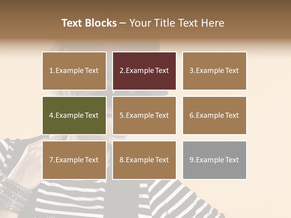 Head Studio Brown PowerPoint Template