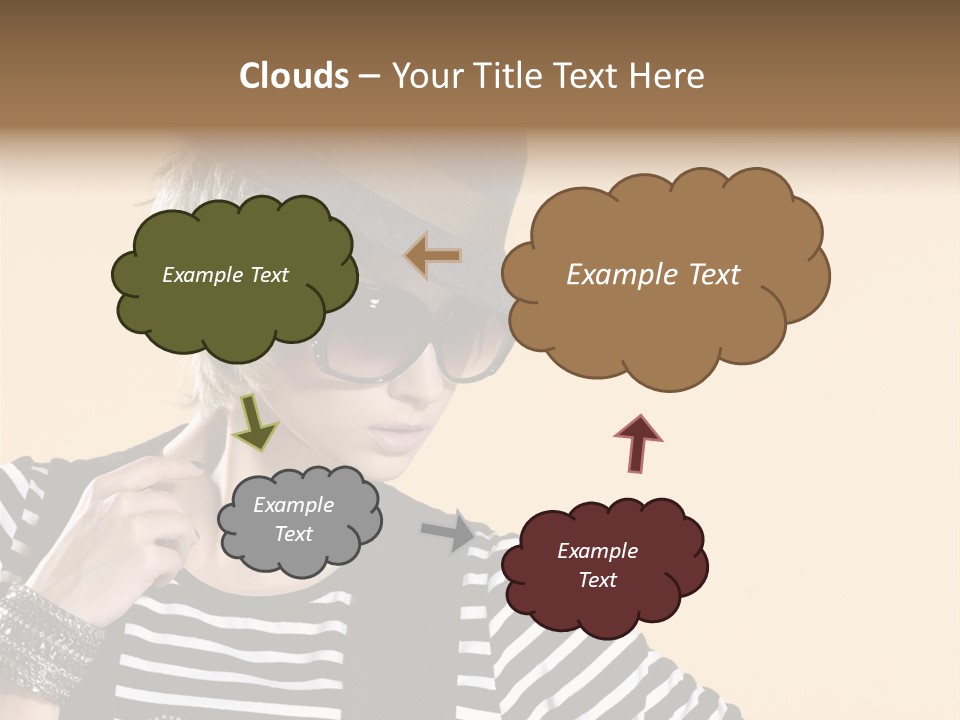 Head Studio Brown PowerPoint Template