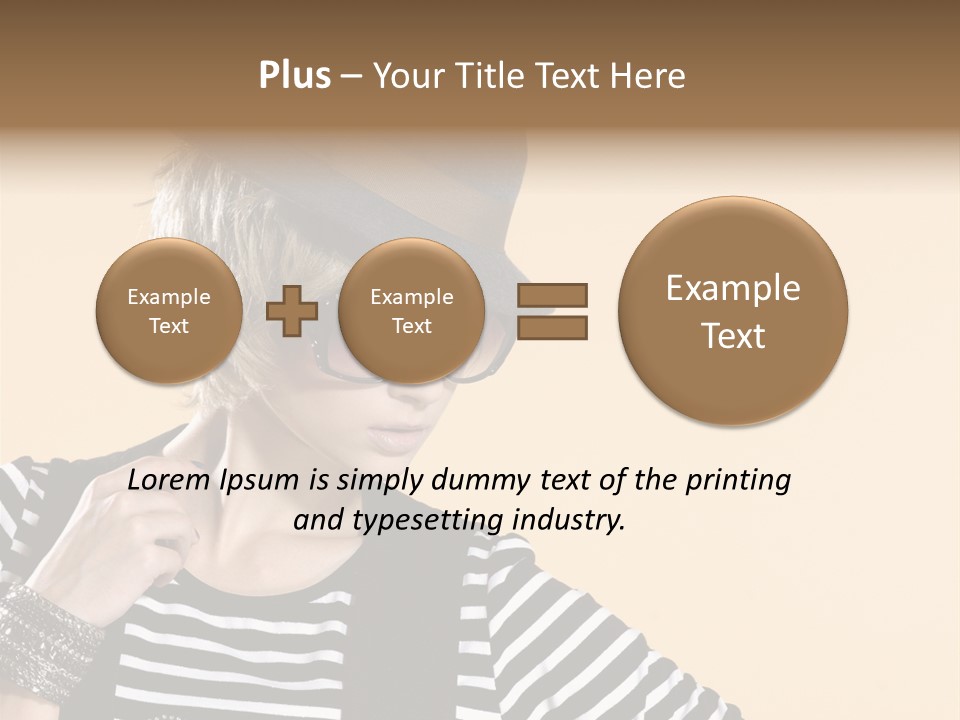 Head Studio Brown PowerPoint Template