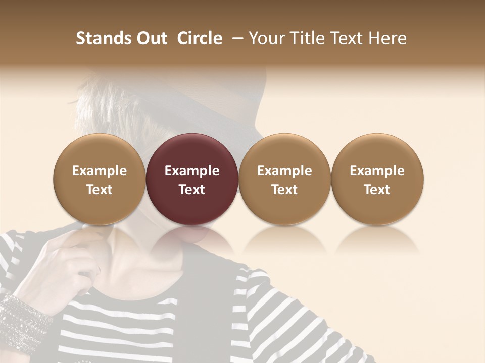 Head Studio Brown PowerPoint Template