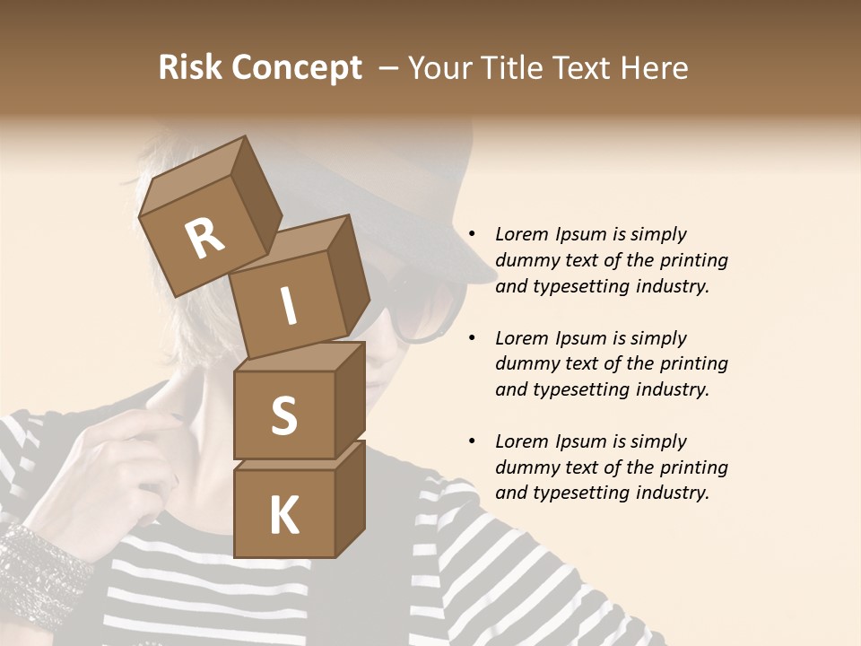 Head Studio Brown PowerPoint Template