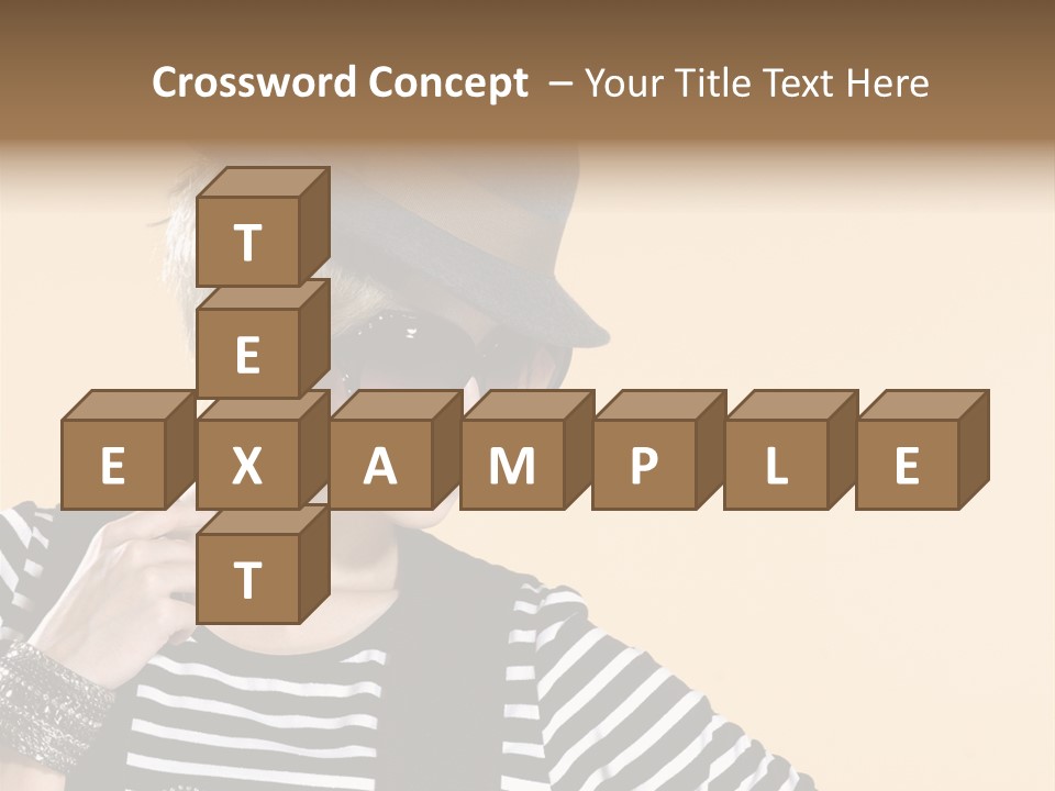 Head Studio Brown PowerPoint Template