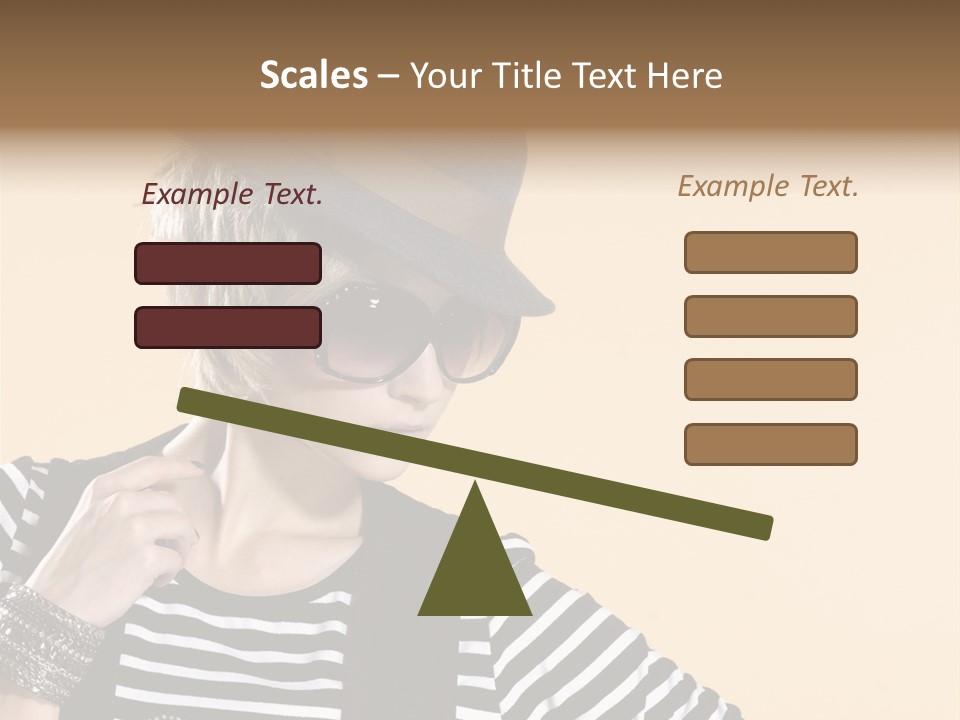 Head Studio Brown PowerPoint Template