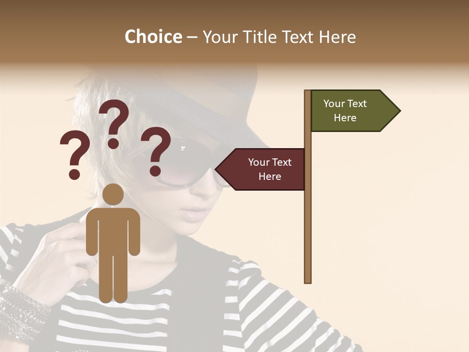 Head Studio Brown PowerPoint Template