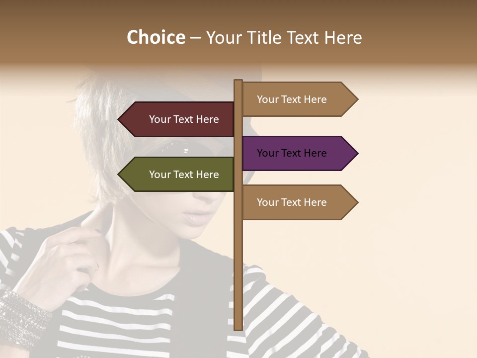 Head Studio Brown PowerPoint Template