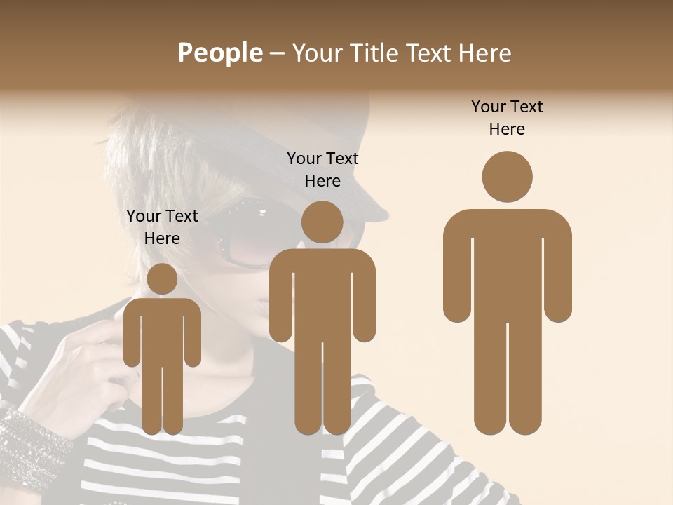 Head Studio Brown PowerPoint Template