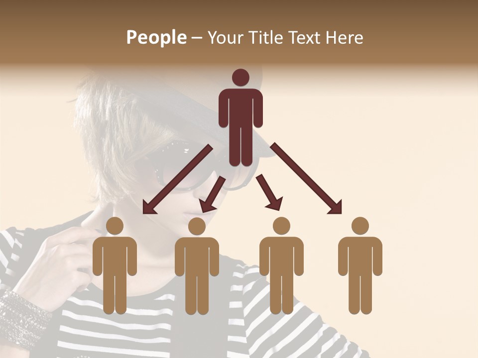 Head Studio Brown PowerPoint Template