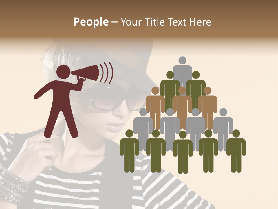 Head Studio Brown PowerPoint Template