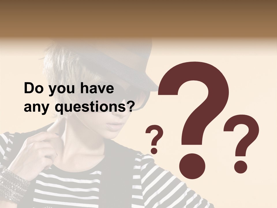 Head Studio Brown PowerPoint Template