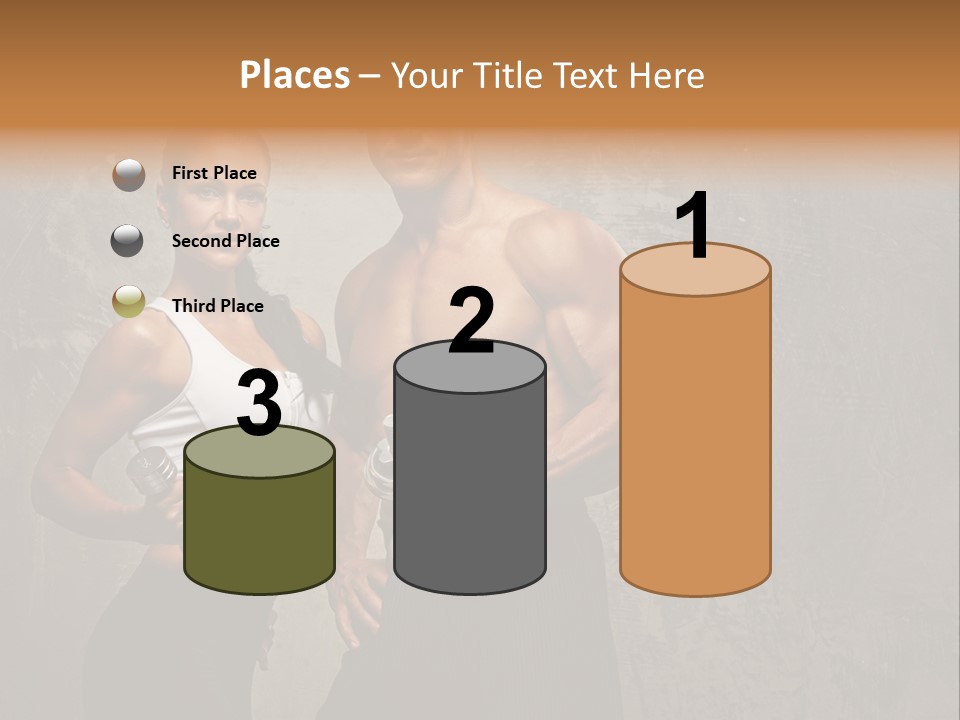 Fitness Male Couple PowerPoint Template