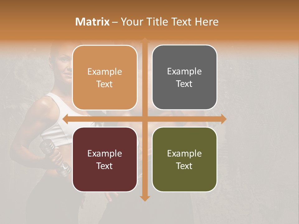 Fitness Male Couple PowerPoint Template