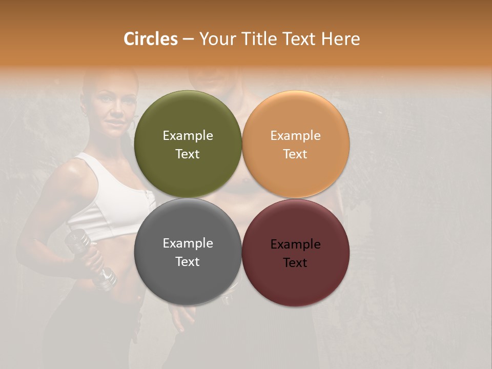 Fitness Male Couple PowerPoint Template