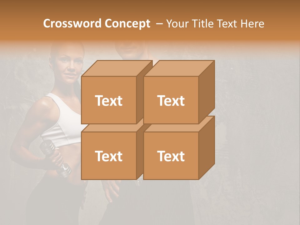 Fitness Male Couple PowerPoint Template
