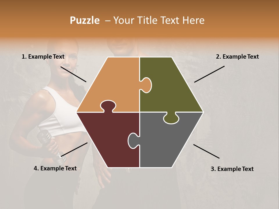 Fitness Male Couple PowerPoint Template