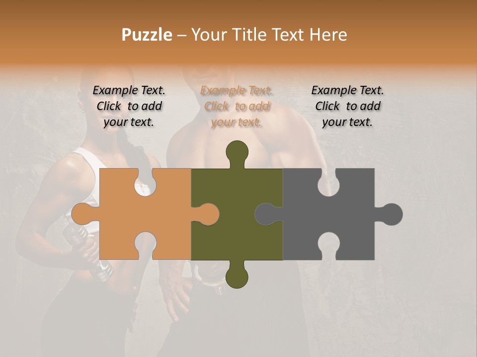 Fitness Male Couple PowerPoint Template