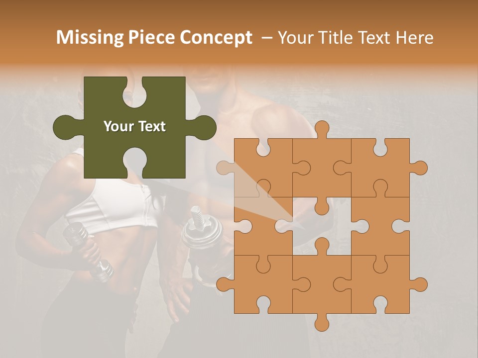 Fitness Male Couple PowerPoint Template