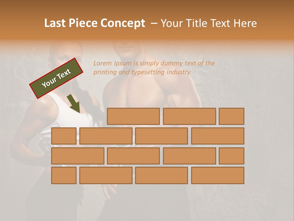 Fitness Male Couple PowerPoint Template