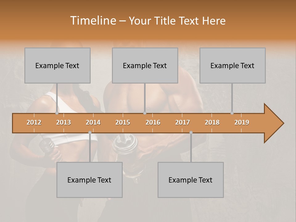 Fitness Male Couple PowerPoint Template