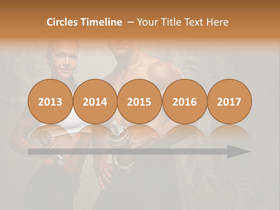 Fitness Male Couple PowerPoint Template