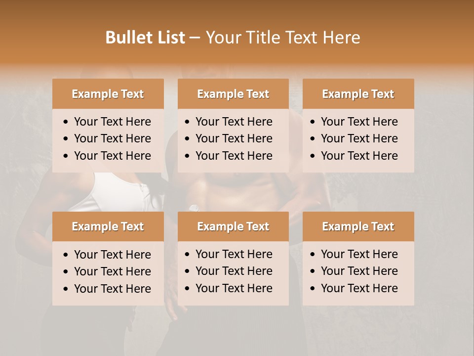 Fitness Male Couple PowerPoint Template