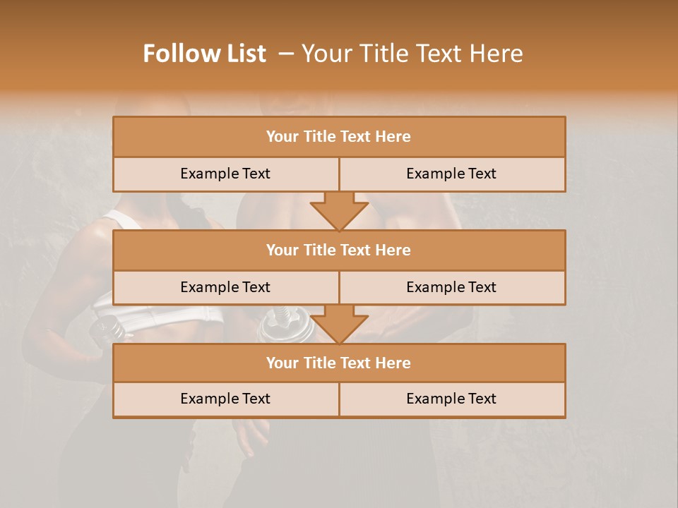 Fitness Male Couple PowerPoint Template